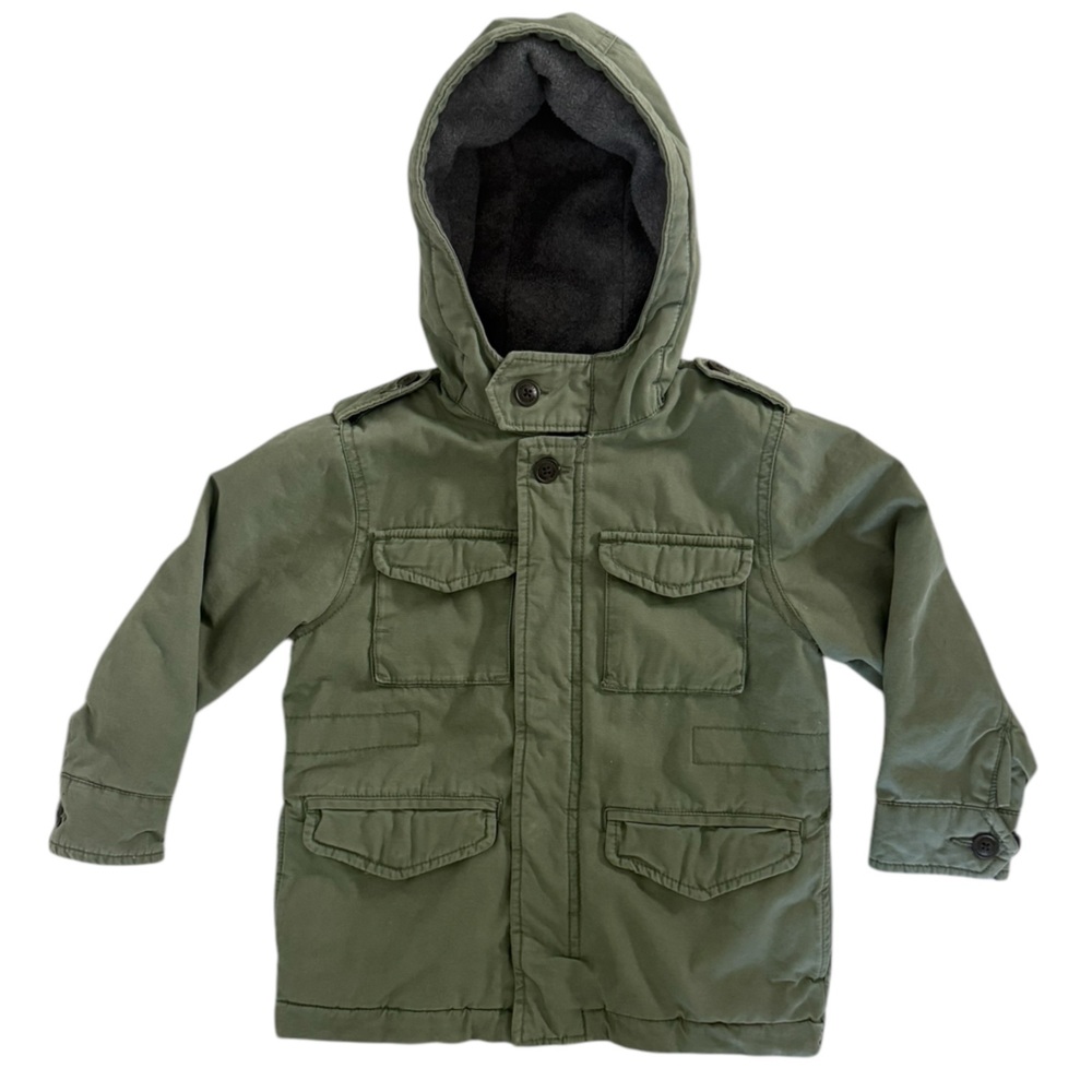 Gap Hooded Utility Jacket Size 4